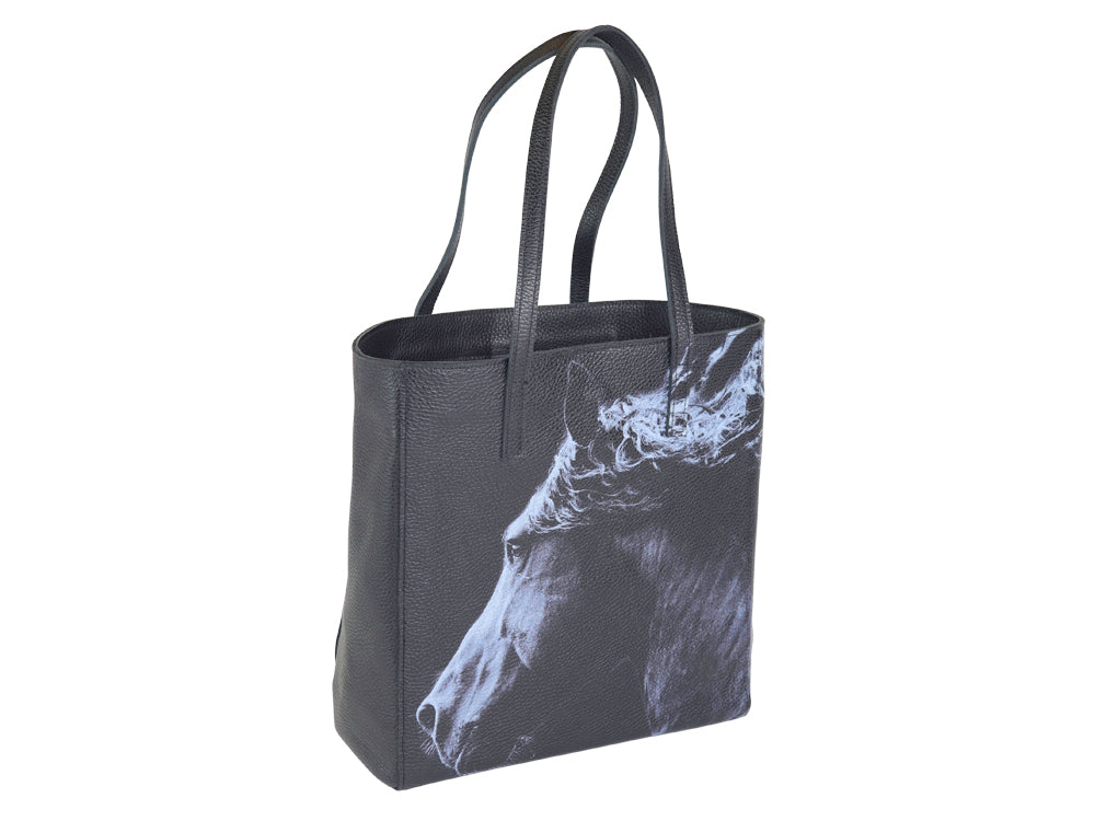 Black Horse Head Tall Tote