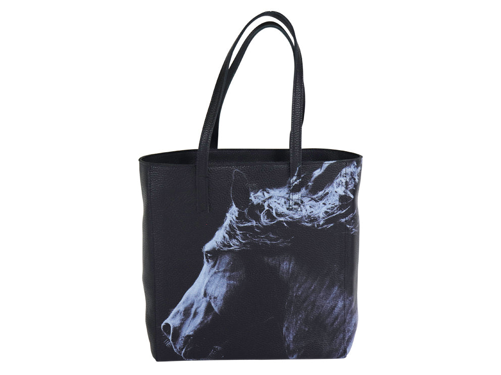 Black Horse Head Tall Tote