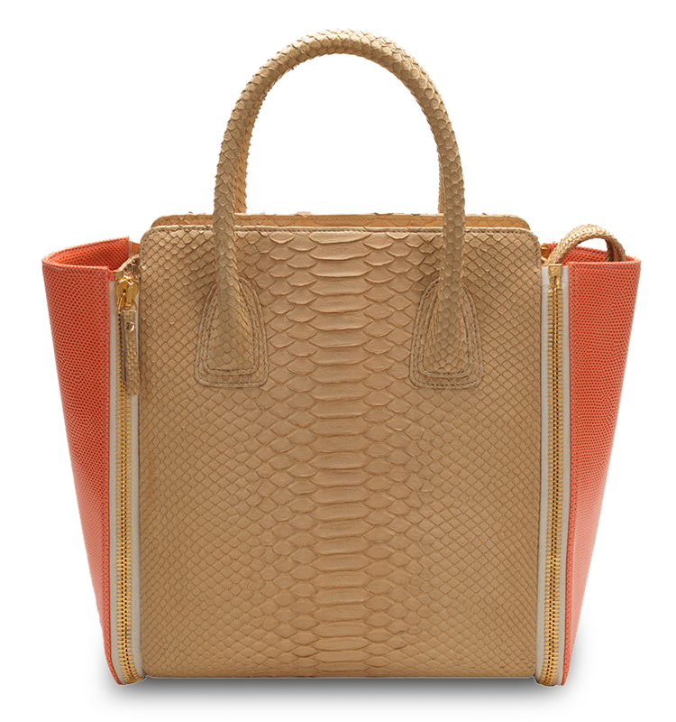 The Tan Python Ines Bag