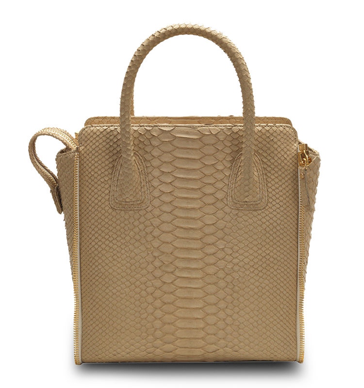 The Tan Python Ines Bag