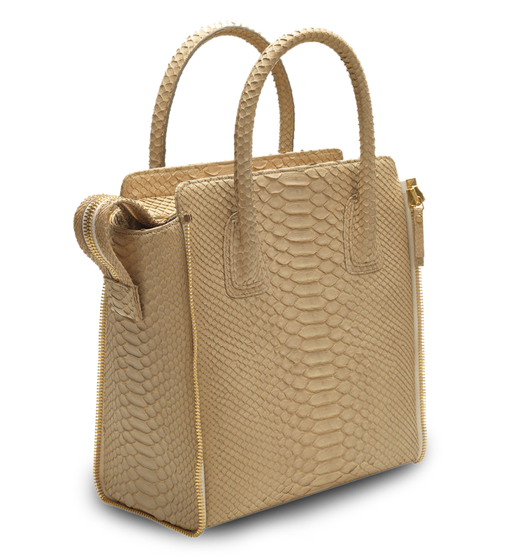 The Tan Python Ines Bag