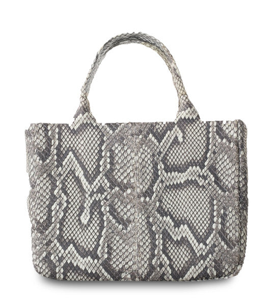 The Natural Matte Python Petite Tank Tote