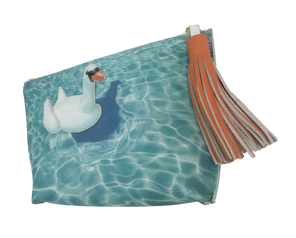 The Swan Floatie Soft Clutch