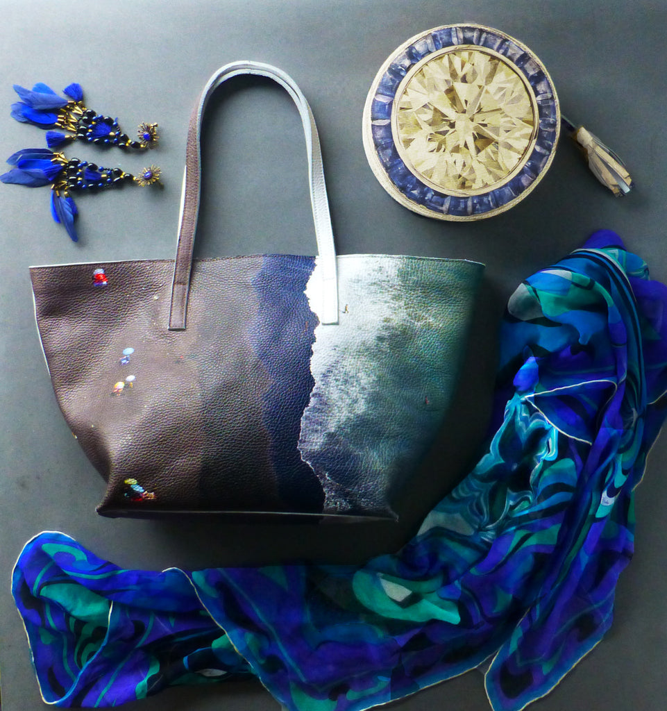 The Dark Beach Wide Tote